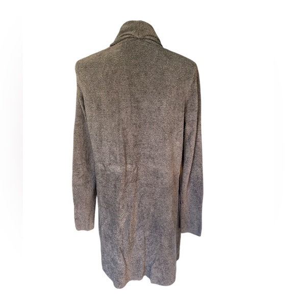 Barefoot Dreams CozyChic Lite Essentials Long Cardigan, Brown, Size Medium - Picture 5 of 7